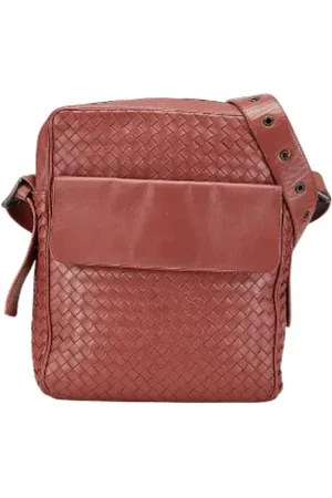 Bottega Veneta Pre-owned, Dames, Rood, ONE Size, Leer, Pre-owned Leather crossbody-bags