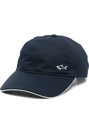 Paul & Shark Accessoires, Heren, Blauw, ONE Size, Katoen, Katoenen Pet Hoed Made in Italy