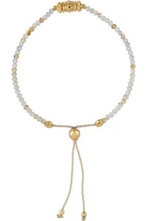 Dorothée Sausset Accessoires, Dames, Geel, ONE Size, Rakhi Elizabeth Stones Verstelbare Armband
