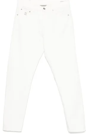 Brunello Cucinelli Jeans, Heren, Wit, L, Denim, Witte Jeans voor een Stijlvolle Look
