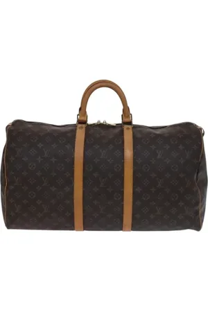 LOUIS VUITTON Pre-owned, Dames, Bruin, ONE Size, Leer, Tweedehands Canvas Louis Vuitton tassen