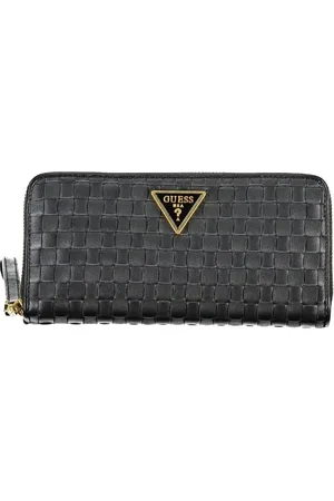 Guess Accessoires, Dames, Zwart, ONE Size, Zwarte Elegante Portemonnee Kaarthouder