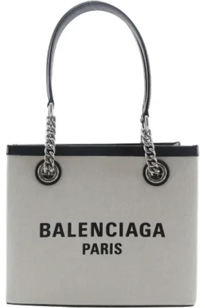 Balenciaga Pre-owned, Dames, Grijs, ONE Size, Nylon, Pre-owned Canvas balenciaga-bags