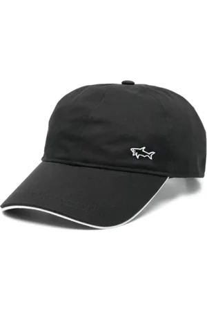 Paul & Shark Accessoires, Heren, Zwart, ONE Size, Katoen, Katoenen Pet Hoed Made in Italy