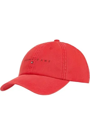 Tommy Hilfiger Accessoires, Heren, Rood, ONE Size, Katoen, Rode Katoenen Logo Pet