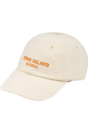 Stone Island Accessoires, Heren, Wit, ONE Size, Marine Ivory Cap Hat