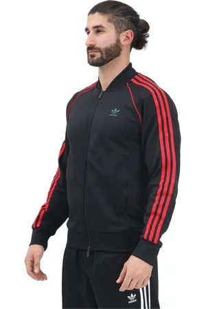 adidas Sweatshirts & Hoodies, Heren, Zwart, S, Leer, Klassieke Zip Sweater