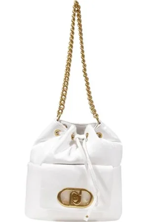 Liu Jo Tassen, Dames, Wit, ONE Size, Polyester, Witte Polyester Handtas, Elegant en