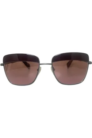 YOHJI YAMAMOTO Accessoires, unisex, Rood, ONE Size, Stijlvolle Bordeaux Zonnebril