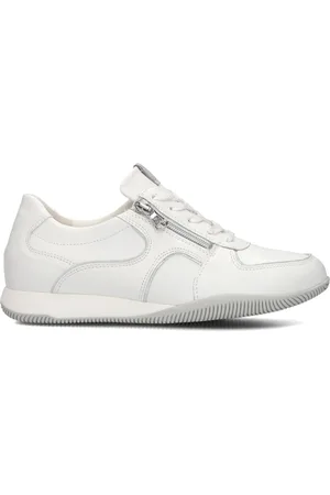 Waldläufer Schoenen, Dames, Wit, 40 EU, Leer, Witte Leren Dames Sneakers Pamela