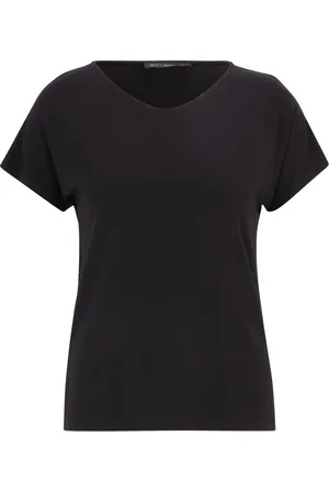 Betty Barclay Tops, Dames, Zwart, XL, Casual V-hals shirt voor stad en reizen