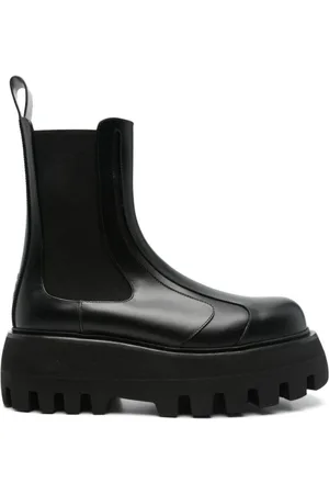 Alexander McQueen Schoenen, Dames, Zwart, 40 EU, Leer, Zwarte enkellaarzen voor vrouwen
