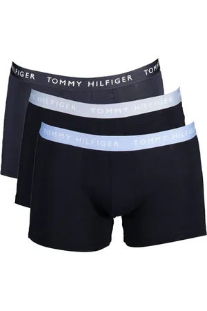 Tommy Hilfiger Ondergoed, Heren, Zwart, S, Katoen, Logo Trunks Trio