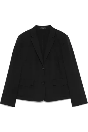 THEORY Jassen, Dames, Zwart, S, Linnen, Stretch Blazer