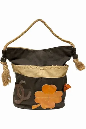 CHANEL Pre-owned, Dames, Bruin, ONE Size, Leer, Pre-owned Canvas chanel-bags