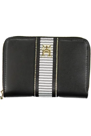 Tommy Hilfiger Accessoires, Dames, Zwart, ONE Size, Stijlvolle Portemonnee met Rits en Kaartsleuven