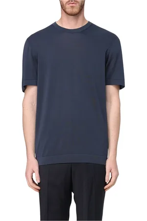 DRUMOHR Tops, Heren, Blauw, XL, Frosted T-shirt voor mannen