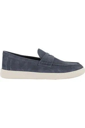 Hogan Schoenen, Heren, Blauw, 41 EU, Suède, Blauwe Suède Cool Mocassin Schoenen