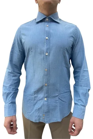 ELEVENTY Overhemden, Heren, Blauw, XL, Stijlvolle Shirt voor Mannen en Vrouwen