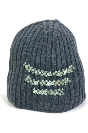 Prada Pre-owned, Dames, Grijs, ONE Size, Wol, Pre-owned Wool hats
