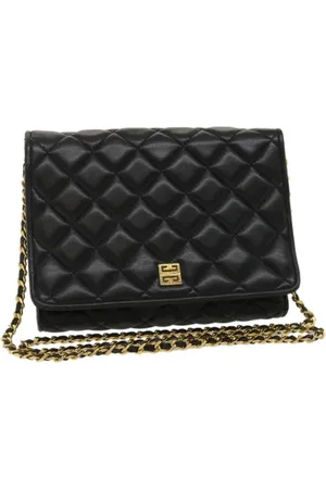Givenchy Pre-owned, Dames, Zwart, ONE Size, Leer, Tweedehands leren schoudertassen