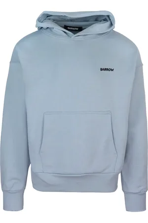 BARROW Sweatshirts & Hoodies, Heren, Blauw, XS, Katoen, Blauwe hoodie met unieke print