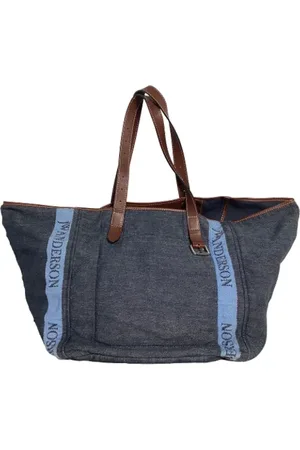 J.W.Anderson Pre-owned, Dames, Blauw, ONE Size, Linnen, Tweedehands Canvas handtassen