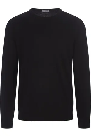 FEDELI Truien, Heren, Zwart, 5Xl, Kasjmier, Kasjmier Zwart Trui