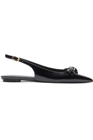 Stuart Weitzman Schoenen, Dames, Zwart, 38 1/2 EU, Leer, Rosie Slingback