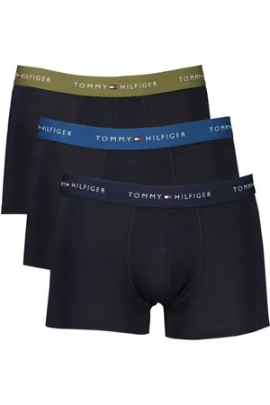 Tommy Hilfiger Ondergoed, Heren, Blauw, S, Katoen, Blauwe Katoenen Boxershorts Pak