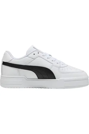PUMA Schoenen, Heren, Wit, 43 EU, Klassieke Witte Zwarte Sneakers
