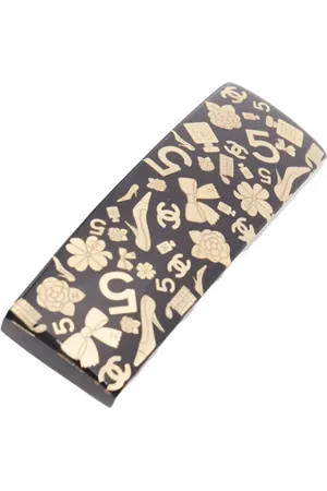 CHANEL Pre-owned, Dames, Grijs, ONE Size, Pre-owned Fabric hair-accessories