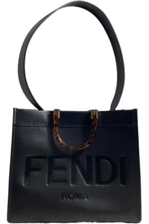 Fendi Pre-owned, Dames, Zwart, ONE Size, Leer, Pre-owned Leather totes