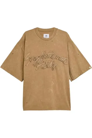adidas Tops, Dames, Bruin, XS, Was Tee voor Stijlvol Comfort