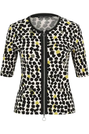 Betty Barclay Jassen, Dames, Veelkleurig, XL, Leer, Casual Geribbelde Shirtjas