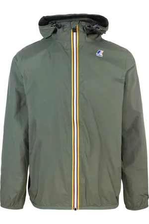 K-Way Jassen, Heren, Groen, S, Nylon, Groene Waterdichte Windjack
