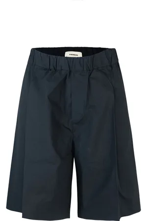A PAPER KID Korte broeken, Heren, Zwart, S, Katoen, Zwarte Elastische Shorts met Zakken