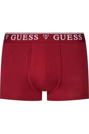 Guess Ondergoed, Heren, Rood, S, Katoen, Geborduurde Logo Katoenen Boxer
