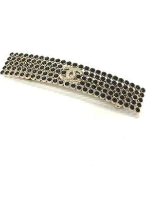 CHANEL Pre-owned, Dames, Zwart, ONE Size, Pre-owned Metal hair-accessories