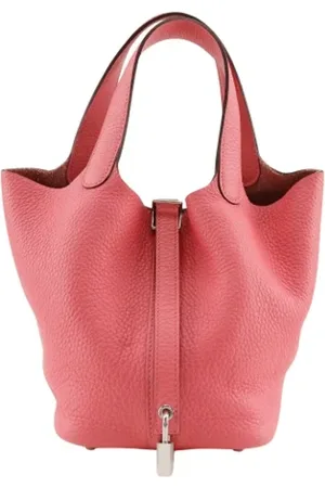 Hermès Pre-owned, Dames, Roze, ONE Size, Leer, Tweedehands leren handtassen