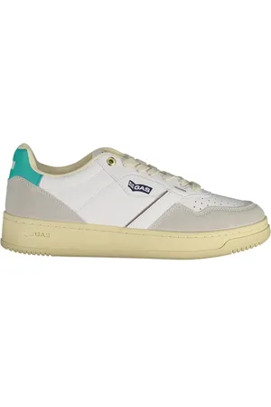 GAS Schoenen, Dames, Wit, 38 EU, Sportieve Veterschoenen Wit Contrast Logo