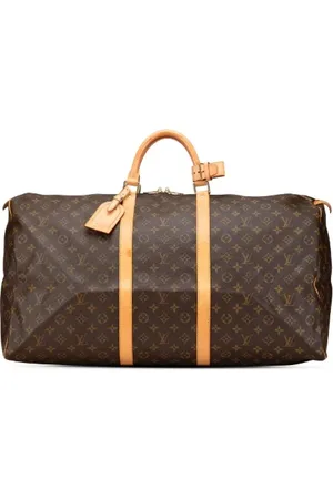 LOUIS VUITTON Pre-owned, Dames, Bruin, ONE Size, Leer, Tweedehands Canvas Louis Vuitton tassen