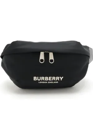 Burberry Pre-owned, Dames, Zwart, ONE Size, Leer, Pre-owned Canvas shoulder-bags
