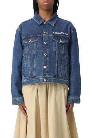 Kenzo Jassen, Dames, Blauw, M, Denim, Stone Trucker Jacket