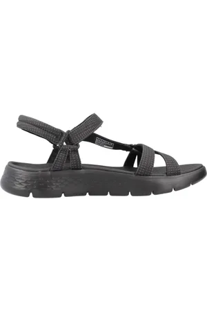 Skechers Schoenen, Dames, Zwart, 41 EU, Flex Sandalen voor Actieve Levensstijl