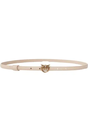 Pinko Accessoires, Dames, , S, Leer, Love Berry Leren Riem