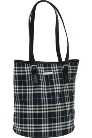 Burberry Pre-owned, Dames, Blauw, ONE Size, Nylon, Pre-owned Nylon shoulder-bags