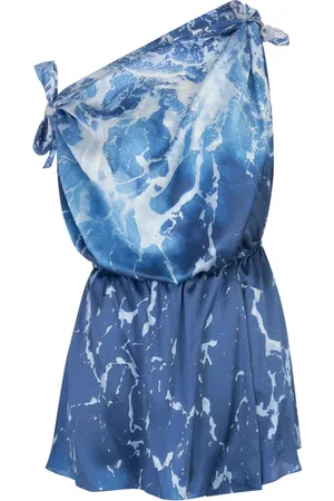 Roberto Cavalli Kleedjes, Dames, Blauw, 2Xs, Blauw Zijden Dameskleding