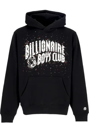 Billionaire Boys Club Sweatshirts & Hoodies, Heren, Zwart, S, Katoen, Lichte hoodie met versierde boog Logover hoodie Zwart