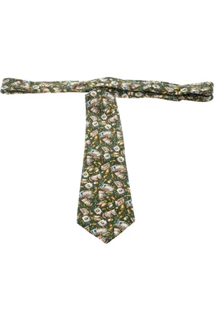 Céline Pre-owned, Dames, Groen, ONE Size, Pre-owned Silk home-office